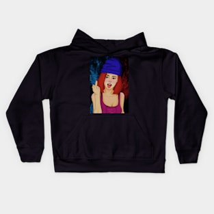 Powerful Girls Design Kids Hoodie